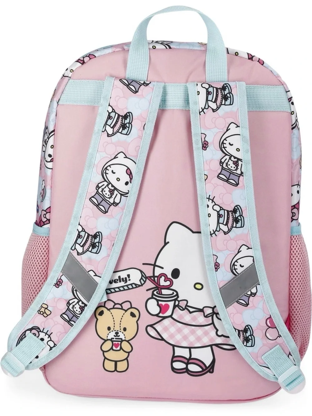 Hello Kitty 17in Backpack - with headphones and lunch pack You Glow Girl